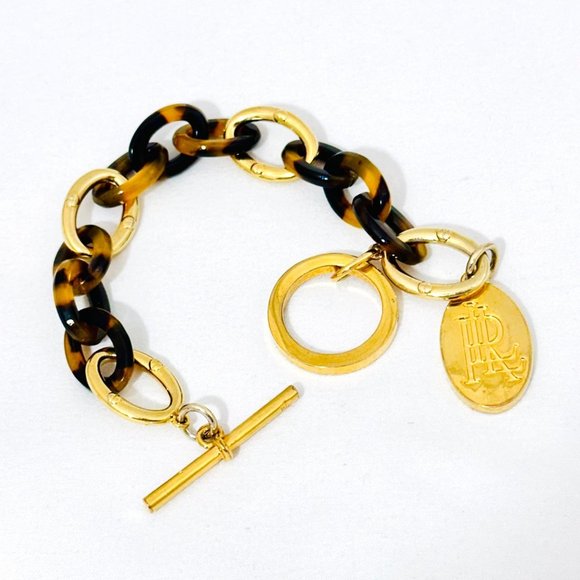 Lauren Ralph Lauren Tortoise Shell/Gold Tone Bracelet - Picture 4 of 6